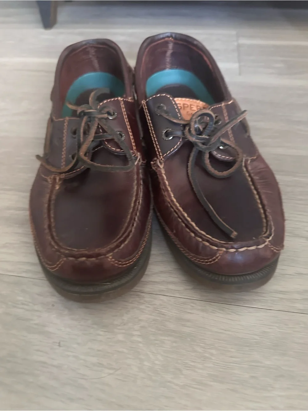Sperry Mako 2 Eye Canoe Leather Boat Shoes Sz 8.5